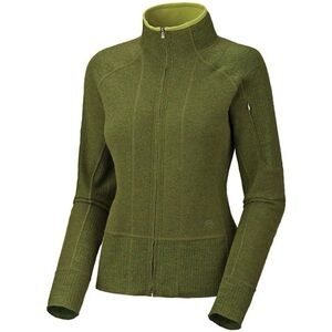 Mountain Hardwear Women’s Sarafin Full Zip Wool Blend Cardigan Sweater Cypress M